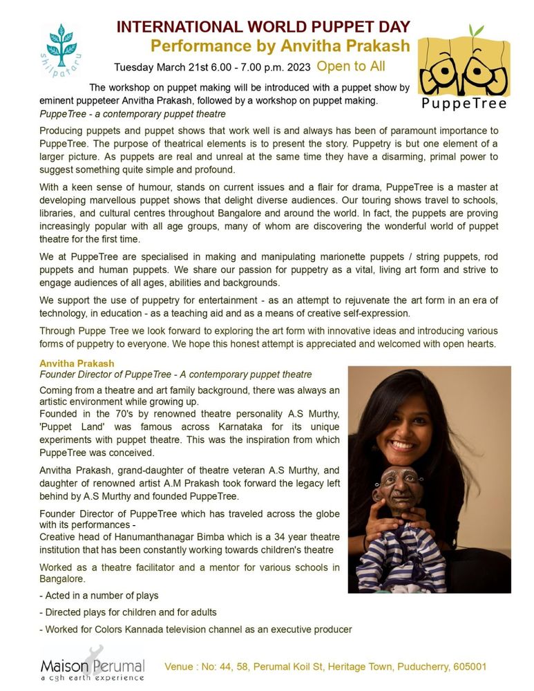 INTERNATIONAL WORLD PUPPET DAY
