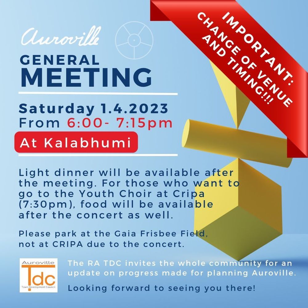 Auroville General Meeting